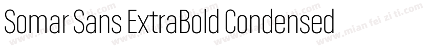 Somar Sans ExtraBold Condensed字体转换